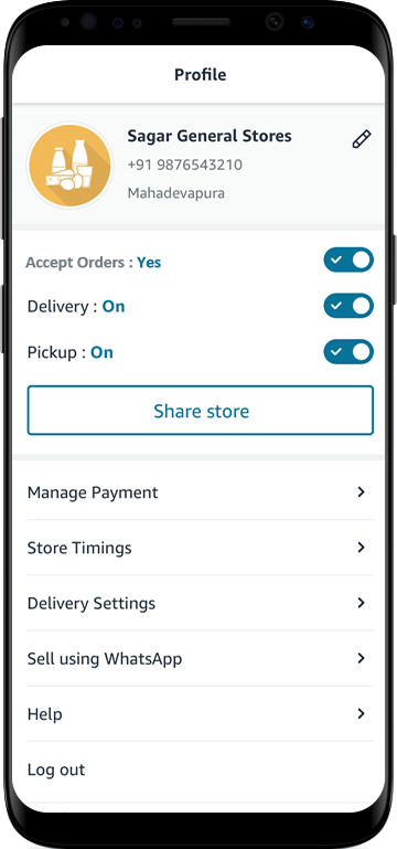 Activate in-store pickup